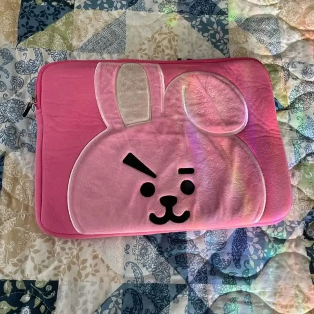 BTS BT21 Cooky Pink Laptop Sleeve